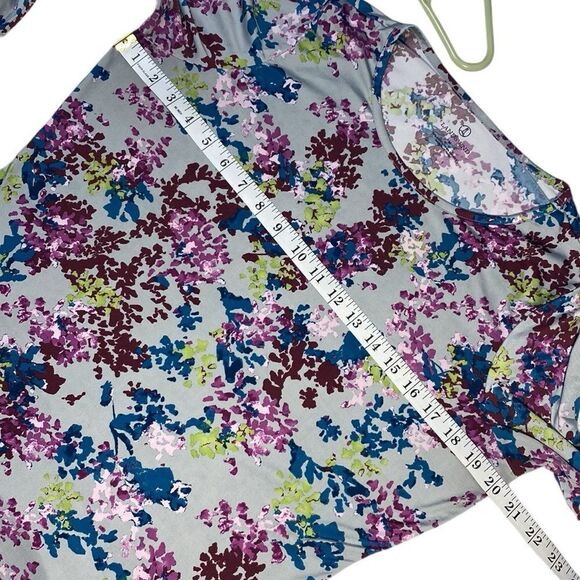 LANDS END Stretchy Floral Long Sleeve Top - Picture 5 of 8